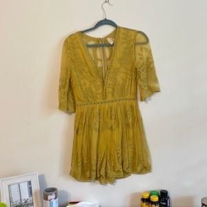 Yellow romper